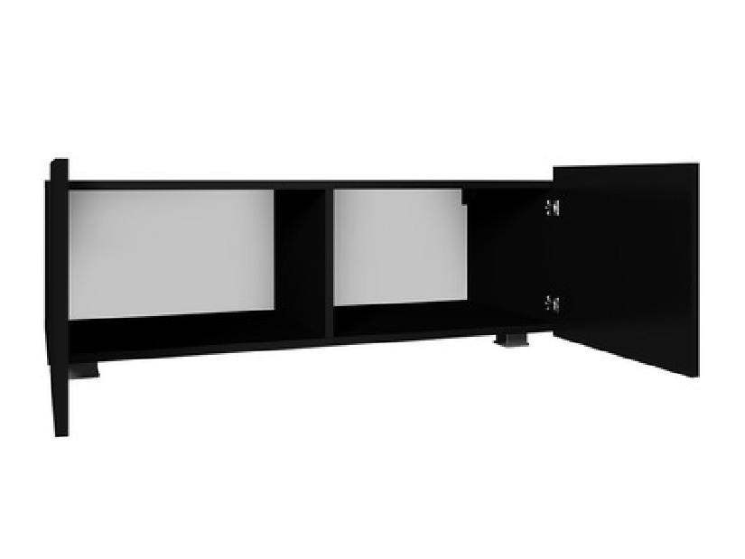 TV szekrény Brenali Mirjan 100 BR03 (fekete + fényes fekete)