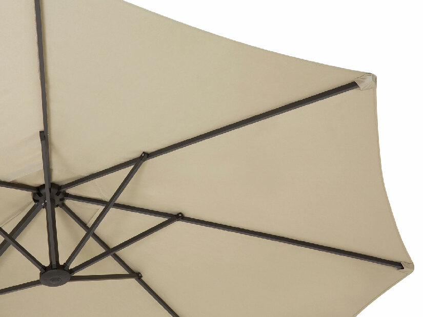 Kerti napernyő 270 cm SILVANIA (poliészter) (szürke + bézs)