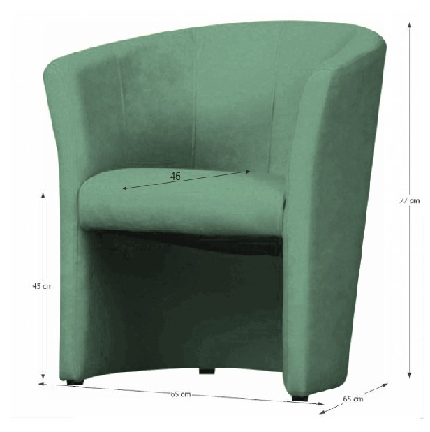 Fotel Cubali Micro zöld