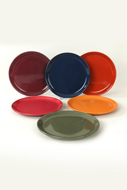 Desszertes tányér készlet (6 db.) Smail X (többszínű)