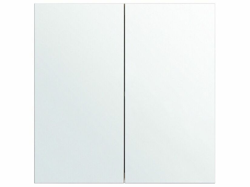Fürdőszoba szekrény Navza (fehér + ezüst)