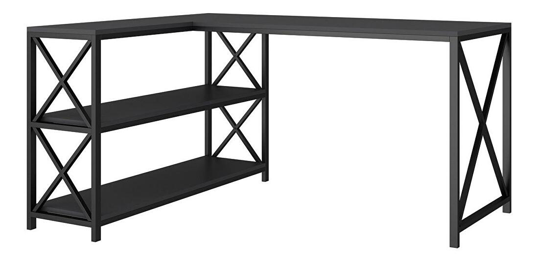 Sarok PC asztal Flix (antracit + fekete)