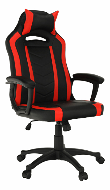 Irodai fotel Agi (fekete + piros)
