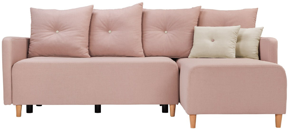Sarok kanapé Sandy Lux 3DL.URC (rózsaszín) (J)