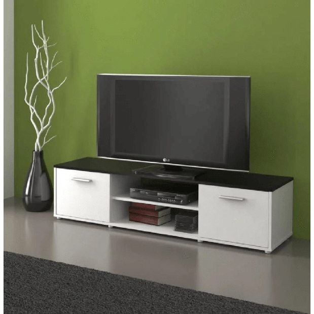 TV asztal/Szekrény Zelia (fekete + fehér) *kiárusítás