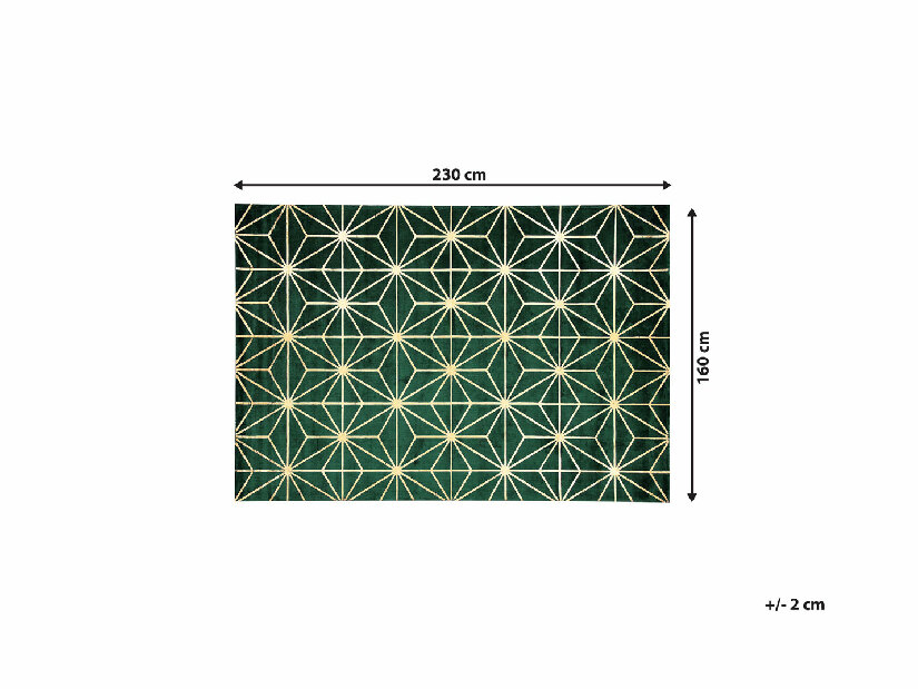 Szőnyeg 160x230 cm SILBE (szövet) (zöld)