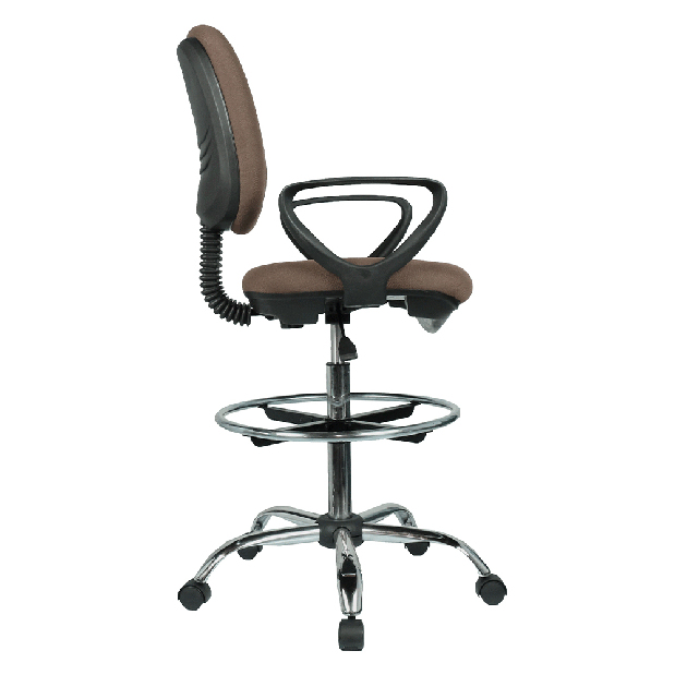 Vyvýšená pracovná stolička Korki (hnedá + čierna)