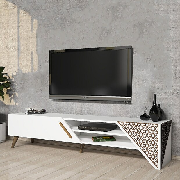 TV asztal/szekrény Berny 2 (fehér)