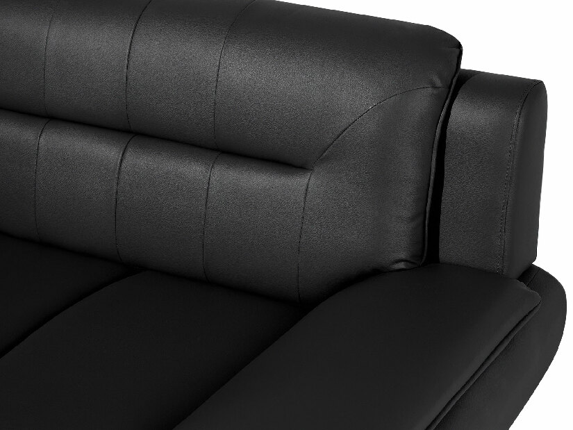 Háromszemélyes kanapé Leyton (fekete)