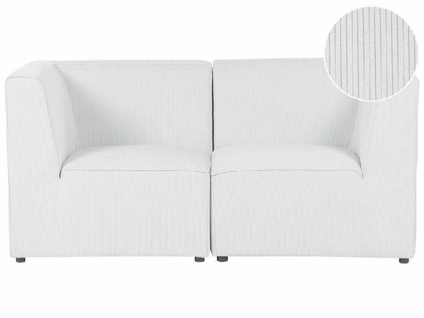 Kétszemélyes kanapé Lemia (fehér)