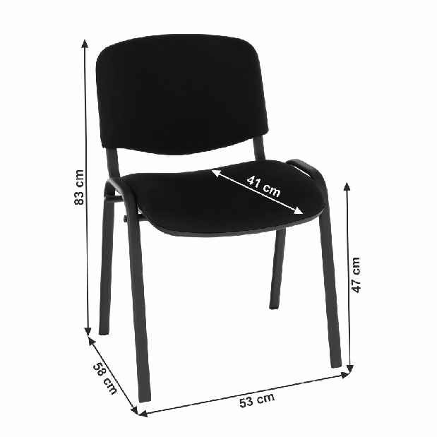 Konferencia szék Isior (fekete)