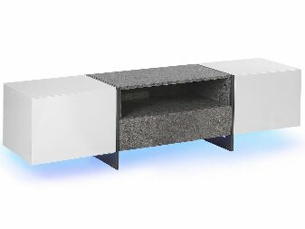 Tv Asztal/Szekrény RUSNE (MDF) (fehér)