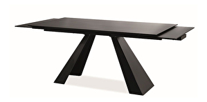 Széthúzható étkezőasztal 120-180 cm Shelia (fekete + fekete) (4 és 8 fő részére)