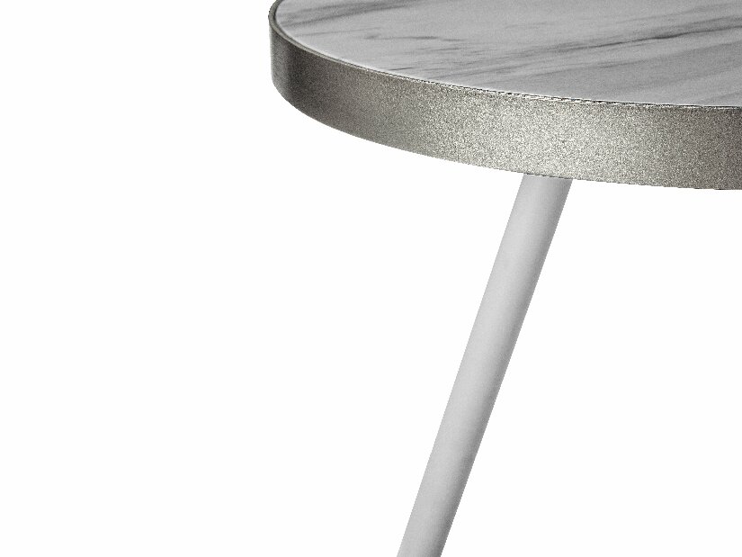 Asztal Renola (fehér) (ezüst lábak)