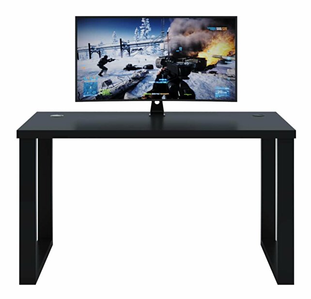 Gamer PC asztal Gamer S (fekete) (világítás nélkül)
