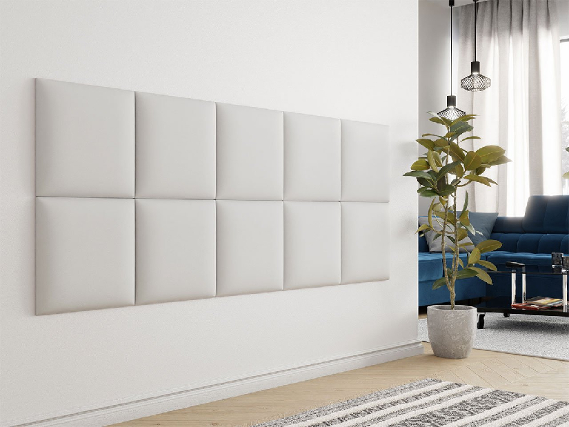 Kárpitozott fali panel Mirjan Pazara 42x42 (öko-bőr soft 017 (fehér)