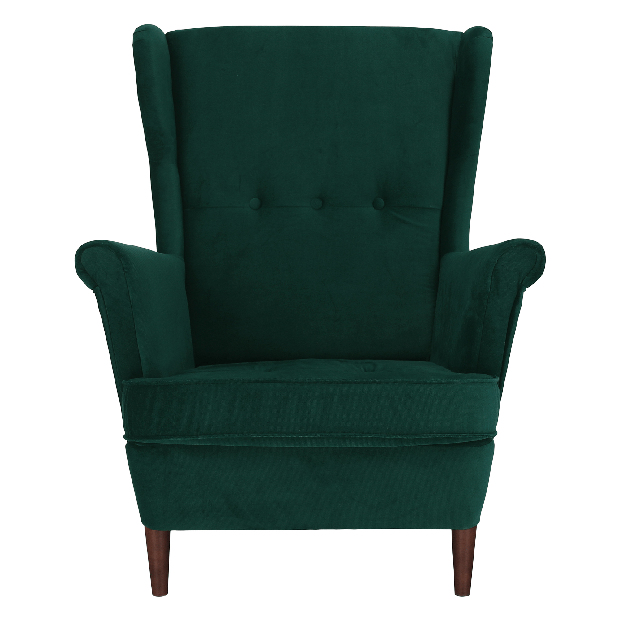 Fotel Rufino (zöld + dió) 