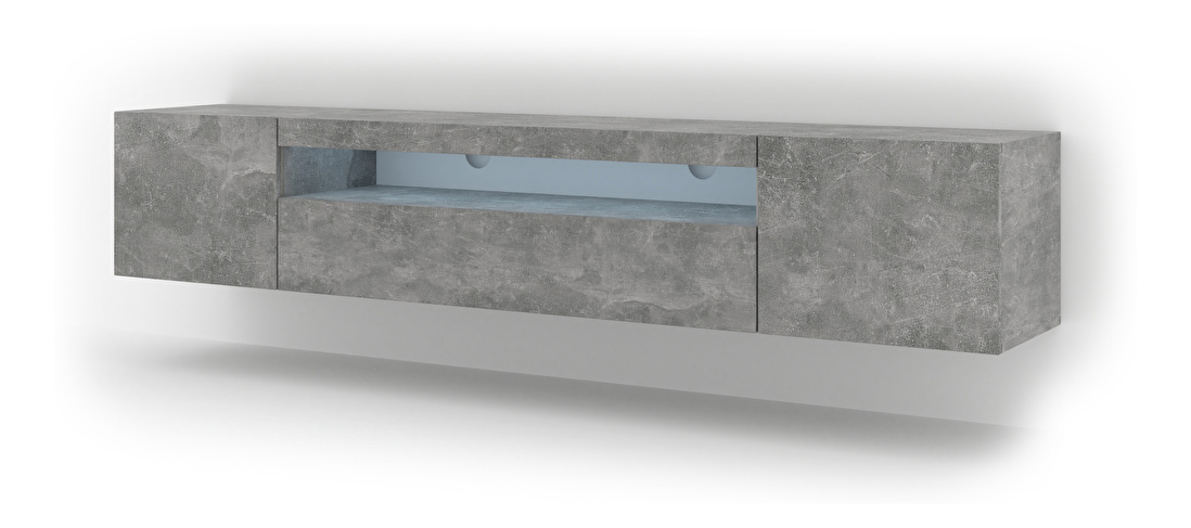 TV asztal/szekrény Aurora 200 (beton) (LED)