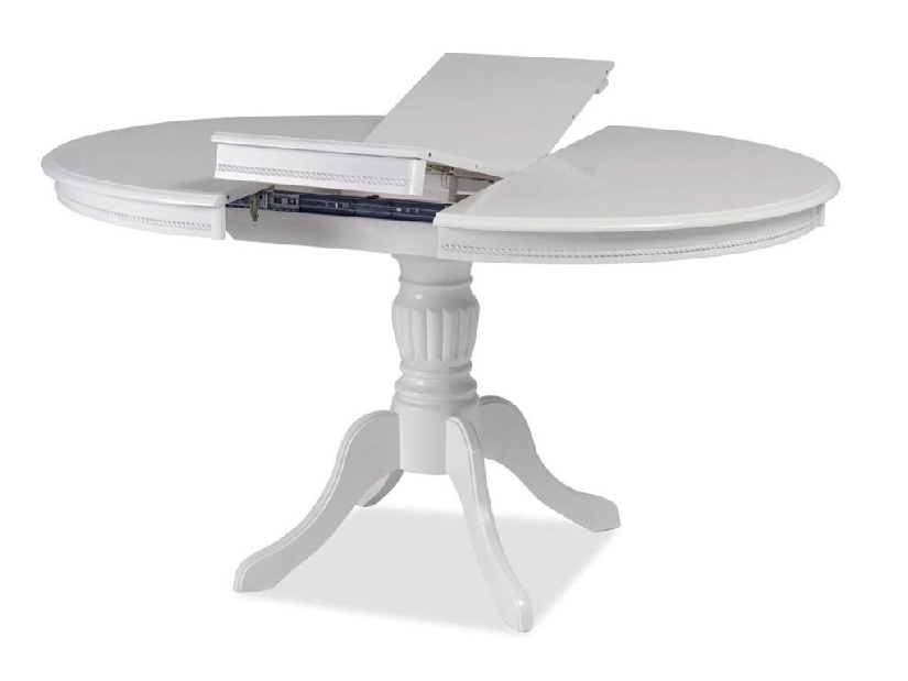 Széthúzható étkezőasztal 106-141 cm Oliner (fehér) (4-6 fő részére)
