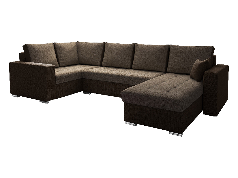 U-alakú sarok kanapé Lamont (barna sötétbarna) (B)