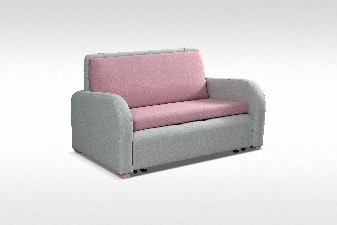 Kétmszemélyes kanapé- Narya (rózsaszín + szürke)