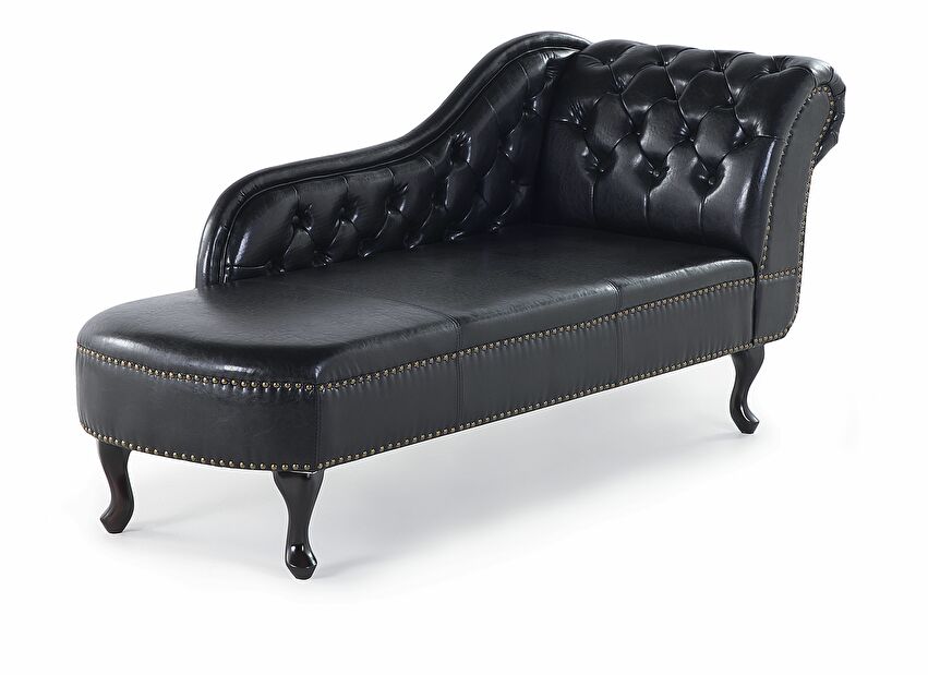 Pihenő fotel Nili (fekete) (textilbőr) (J)