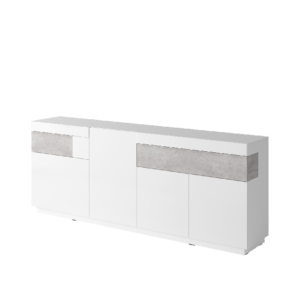 Nappali bútorsor Stacey Typ 14 (beton + fehér)