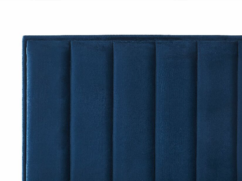 Franciaágy 180 cm SANAZA (kék) (ágyráccsal)