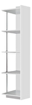 Rohový regál Paralia PD01 (fehér)