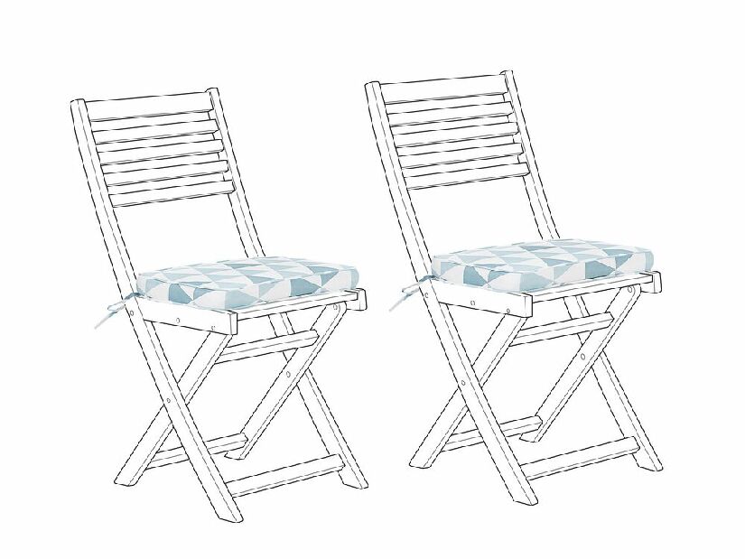 Párna szett és kerti székhez 2 db FICI (kék)