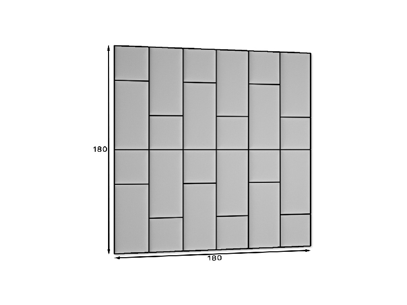 Kárpitozott panel 24 db. Quadra 180x180 cm (bézs)