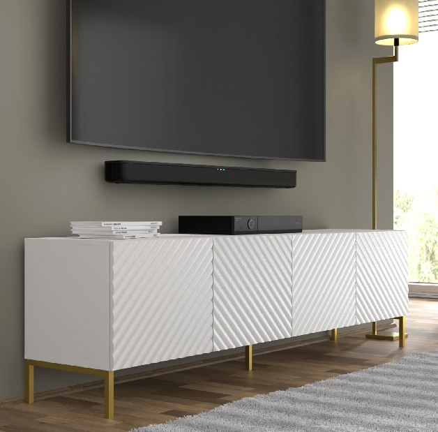 TV asztal/szekrény Surfy 4D (fehér)