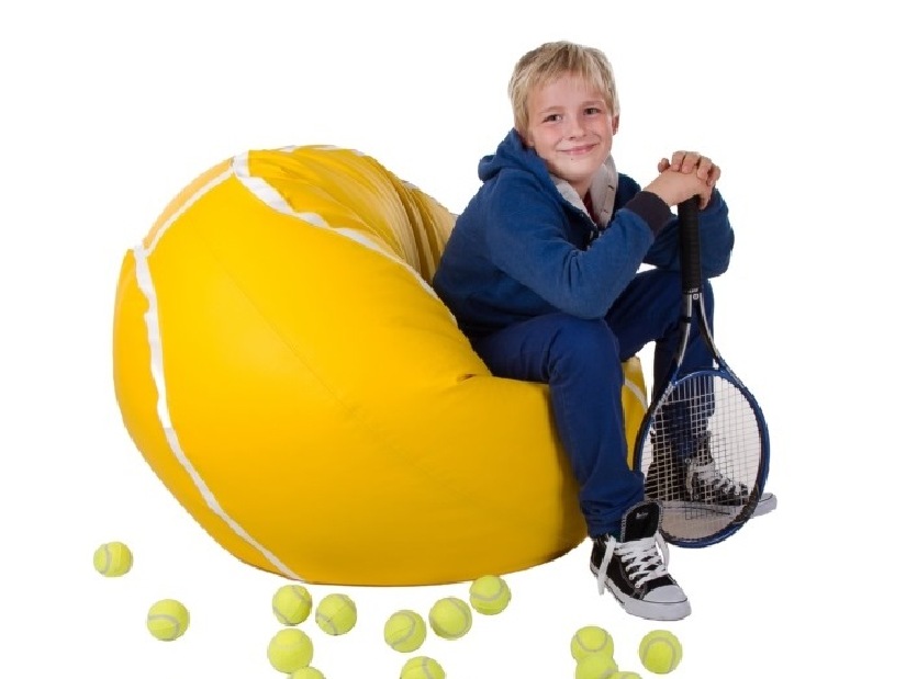 Babzsák Tenis XXL (sárga + fehér)