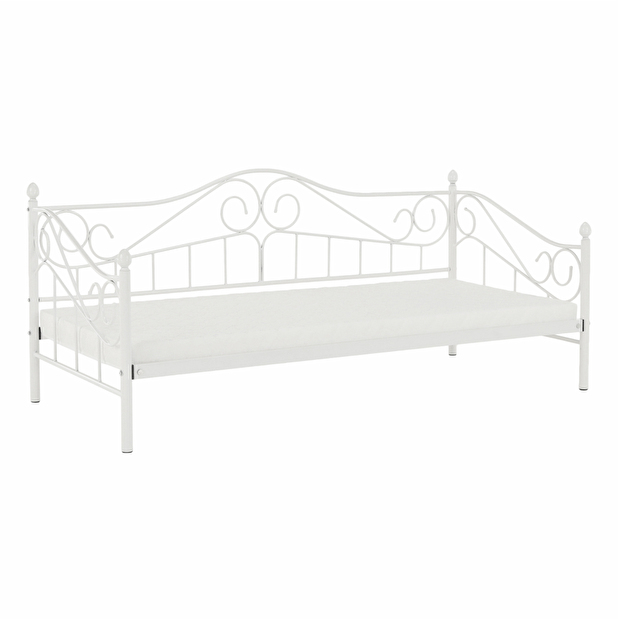 Egyszemélyes ágy 90 cm Danina (fehér) (ágyráccsal) *bazár