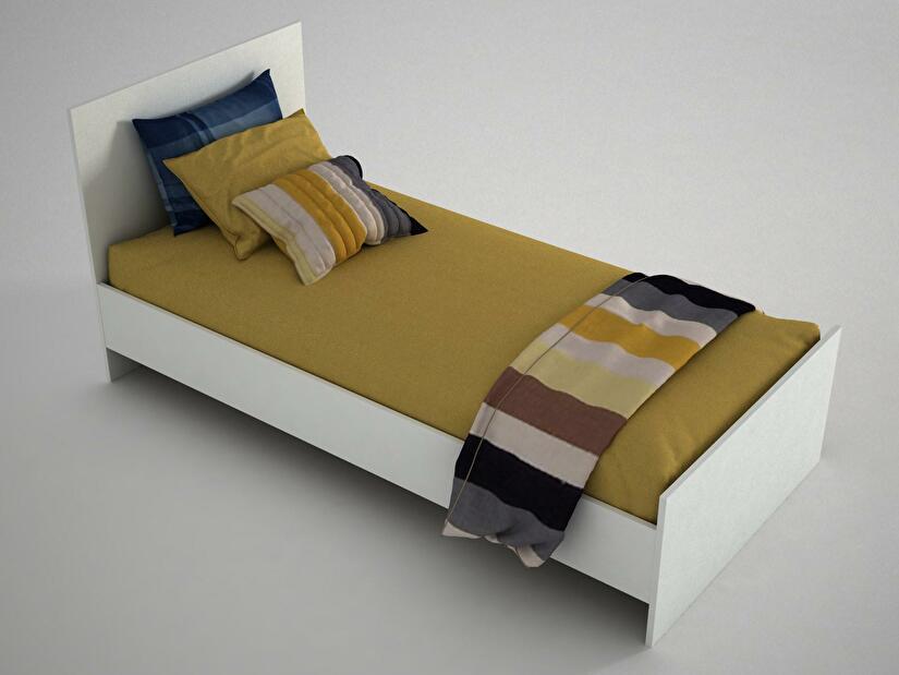 Egyszemélyes ágy 90 cm Ernesto (fehér)