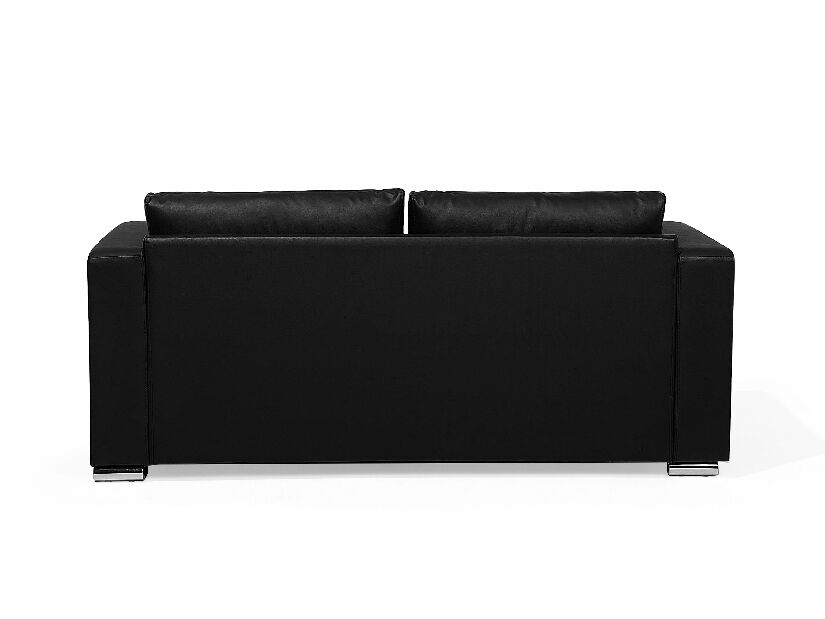 Háromszemélyes kanapé HEINOLA (bőr) (fekete)