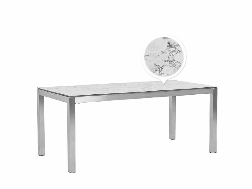 Kerti asztal GROSSO (szürke + ezüst) (8 fő részére)