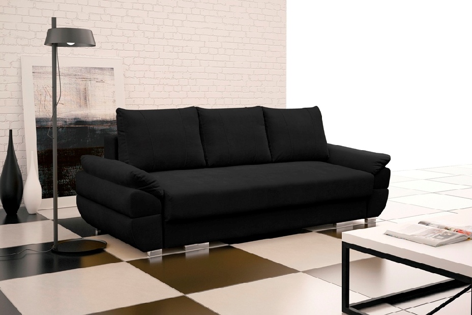 Háromszemélyes kanapé Breena (Penta 18 fekete)