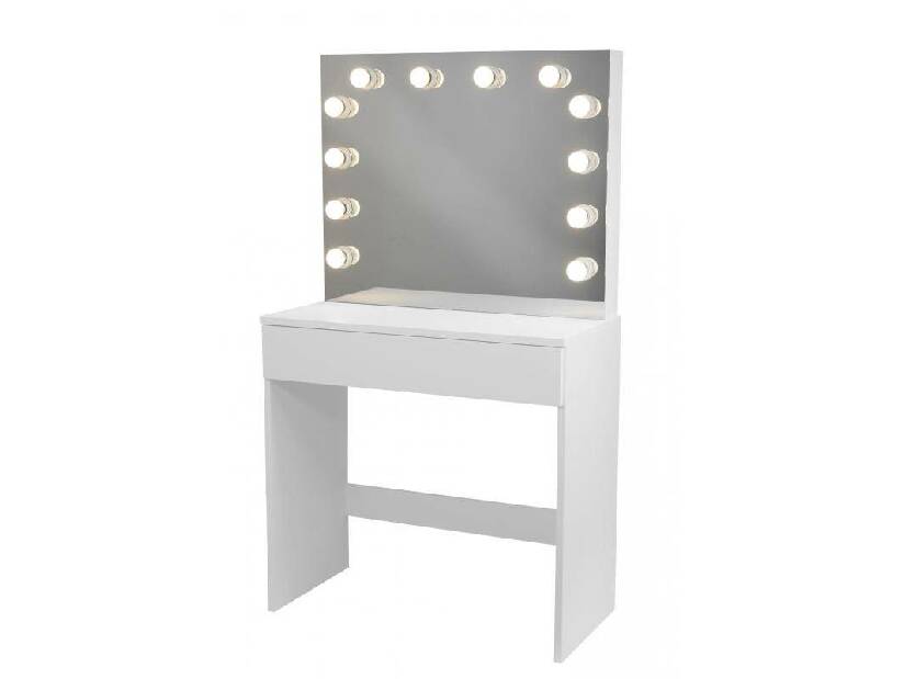 Fésülkődőasztal Glamorous (LED világítással) (fehér)