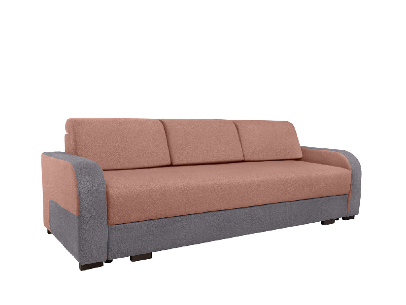 Háromszemélyes kanapé Zondra Lux 3DL (sötétszürke + sötétrózsaszín)