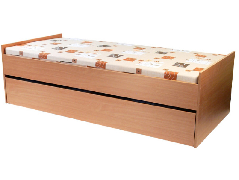 Széthúzható ágy 90 cm Nichol (ágyrácsokkal matracok nélkül)