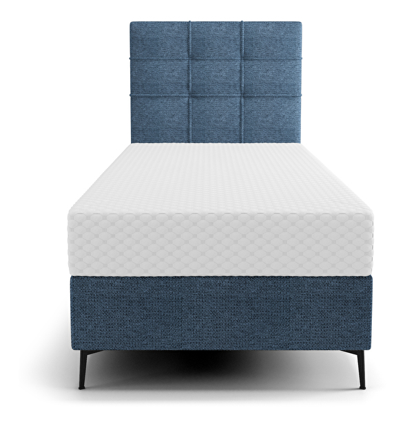Egyszemélyes ágy 90 cm Infernus Comfort (kék) (ágyráccsal, tárolóhellyel)