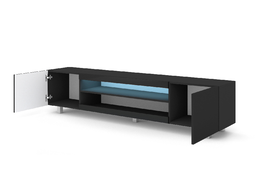 TV asztal/szekrény Katty (fekete) (LED)