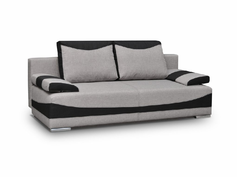 Háromszemélyes kanapé Dalbur (szürke + fekete)