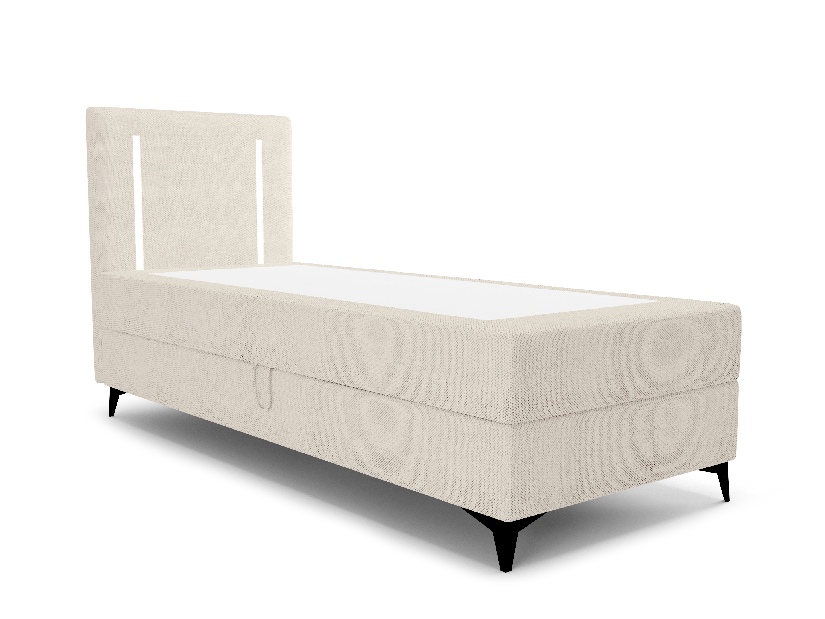 Egyszemélyes ágy 80 cm Ortega Bonell (bézs) (ágyráccsal és tárolóhely nélkül) (LED világítás)