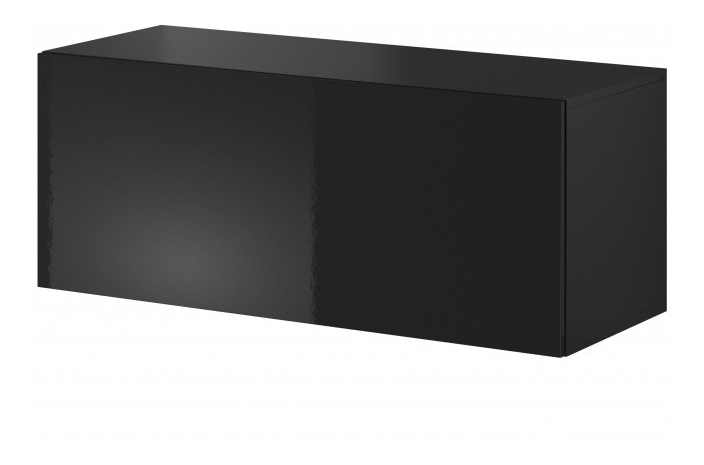 TV asztal/szekrény Viktor 01 (fekete + fényes fekete)