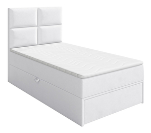 Egyszemélyes ágy 100 cm Hills 1 (fehér) (ágyráccsal, matraccal és tárolóhellyel)
