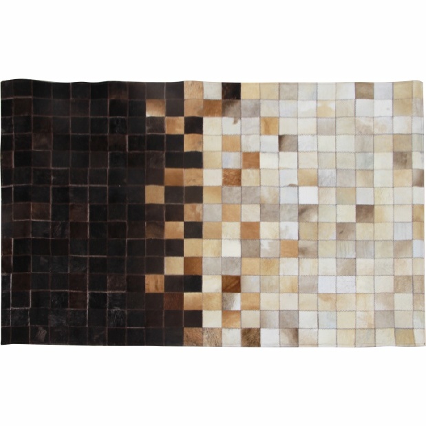 Bőr szőnyeg 200x300 cm TYP 07 (marhabőr + patchwork minta)