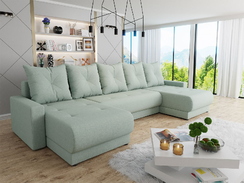 Széthúzható kanapé tárolóhellyel U (Lux 29)
