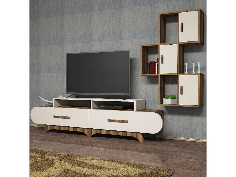 TV asztal/szekrény Florian S (dió + krém)